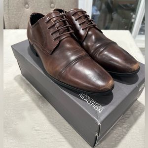 Kenneth Cole Reaction Leather Captoe Oxford Brown 10.5